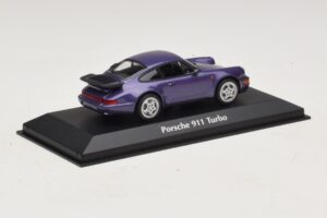 Porsche 911 964 Turbo Violetinė Metalik Maxichamps 1:43 940069100 Metalas - nuotrauka 2 iš 5