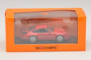 Porsche 911 964 Turbo Raudonas Maxichamps 1:43 940069102 Metalas - nuotrauka 5 iš 5