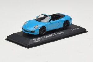 Porsche 911 991.1 Carrera 4 GTS Kabrioletas Mėlynas Minichamps 1:43 410067332 Metalas - nuotrauka 2 iš 5
