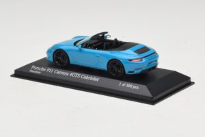 Porsche 911 991.1 Carrera 4 GTS Kabrioletas Mėlynas Minichamps 1:43 410067332 Metalas - nuotrauka 3 iš 5