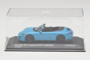 Porsche 911 991.1 Carrera 4 GTS Kabrioletas Mėlynas Minichamps 1:43 410067332 Metalas - nuotrauka 4 iš 5
