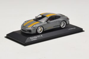 Porsche 911 991.1 R Pilkas Minichamps 1:43 410066232 Metalas - nuotrauka 2 iš 5