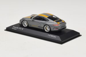 Porsche 911 991.1 R Pilkas Minichamps 1:43 410066232 Metalas - nuotrauka 3 iš 5