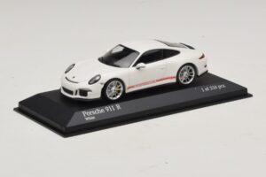 Porsche 911 991.1 R Baltas Minichamps 1:43 410066221 Metalas - nuotrauka 2 iš 5