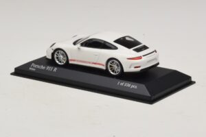 Porsche 911 991.1 R Baltas Minichamps 1:43 410066221 Metalas - nuotrauka 3 iš 5