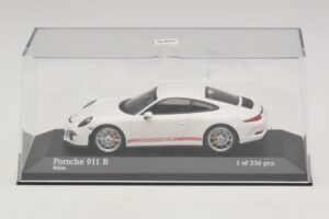 Porsche 911 991.1 R Baltas Minichamps 1:43 410066221 Metalas - nuotrauka 4 iš 5