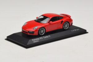 Porsche 911 991.1 Turbo S Raudonas Minichamps 1:43 410067170 Metalas - nuotrauka 2 iš 5