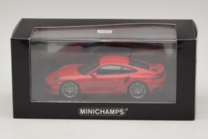 Porsche 911 991.1 Turbo S Raudonas Minichamps 1:43 410067170 Metalas - nuotrauka 5 iš 5