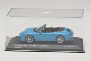 Porsche 911 991.2 Carrera 4 Kabrioletas Mėlynas Minichamps 1:43 410067232 Metalas - nuotrauka 4 iš 5