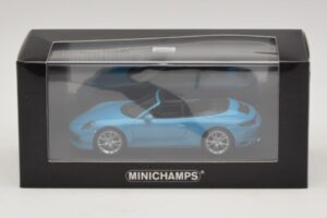 Porsche 911 991.2 Carrera 4 Kabrioletas Mėlynas Minichamps 1:43 410067232 Metalas - nuotrauka 5 iš 5