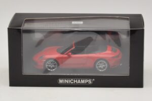 Porsche 911 991.2 Carrera 4 Kabrioletas Raudonas Minichamps 1:43 410067230 Metalas - nuotrauka 5 iš 5
