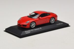 Porsche 911 991.2 Carrera 4S Raudonas Minichamps 1:43 410067240 Metalas - nuotrauka 2 iš 5