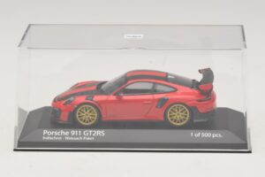 Porsche 911 991.2 GT2 RS Weissach Package Raudonas Minichamps 1:43 410067221 Metalas - nuotrauka 4 iš 5