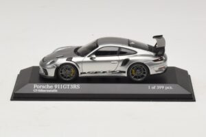 Porsche 911 991.2 GT3 RS Sidabrinis Minichamps 1:43 Porsche 911 991.2 GT3 RS Sidabrinis Minichamps 1:43 410067020 Metalas
