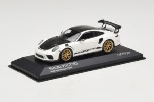 Porsche 911 991.2 GT3 RS Baltas Su Weissach Package Minichamps 1:43 410067022 Metalas - nuotrauka 2 iš 5