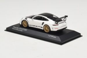 Porsche 911 991.2 GT3 RS Baltas Su Weissach Package Minichamps 1:43 410067022 Metalas - nuotrauka 3 iš 5