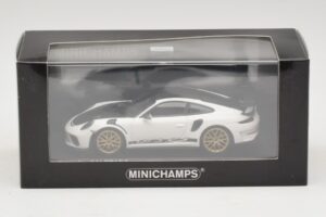 Porsche 911 991.2 GT3 RS Baltas Su Weissach Package Minichamps 1:43 410067022 Metalas - nuotrauka 5 iš 5