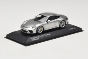 Porsche 911 991.2 GT3 Touring Sidabrinis Minichamps 1:43 410067422 Metalas - nuotrauka 2 iš 5