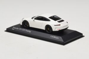 Porsche 911 991.2 GT3 Touring Baltas Minichamps 1:43 410067420 Metalas - nuotrauka 3 iš 5