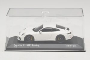Porsche 911 991.2 GT3 Touring Baltas Minichamps 1:43 410067420 Metalas - nuotrauka 4 iš 5