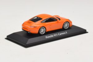 Porsche 911 991 Carrera S Oranžinis Maxichamps 1:43 940060221 Metalas - nuotrauka 2 iš 5