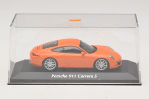 Porsche 911 991 Carrera S Oranžinis Maxichamps 1:43 940060221 Metalas - nuotrauka 4 iš 5