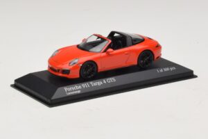 Porsche 911 991 Targa 4 GTS Oranžinis Minichamps 1:43 410067341 Metalas - nuotrauka 2 iš 5