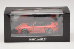 Porsche 911 991 Turbo S Kabrioletas Oranžinis Minichamps 1:43 410067181 Metalas - nuotrauka 5 iš 5