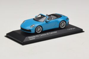 Porsche 911 992 Carrera 4S Kabrioletas Mėlynas Minichamps 1:43 410069332 Metalas - nuotrauka 2 iš 5