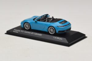 Porsche 911 992 Carrera 4S Kabrioletas Mėlynas Minichamps 1:43 410069332 Metalas - nuotrauka 3 iš 5