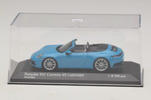 Porsche 911 992 Carrera 4S Kabrioletas Mėlynas Minichamps 1:43 410069332 Metalas - nuotrauka 4 iš 5