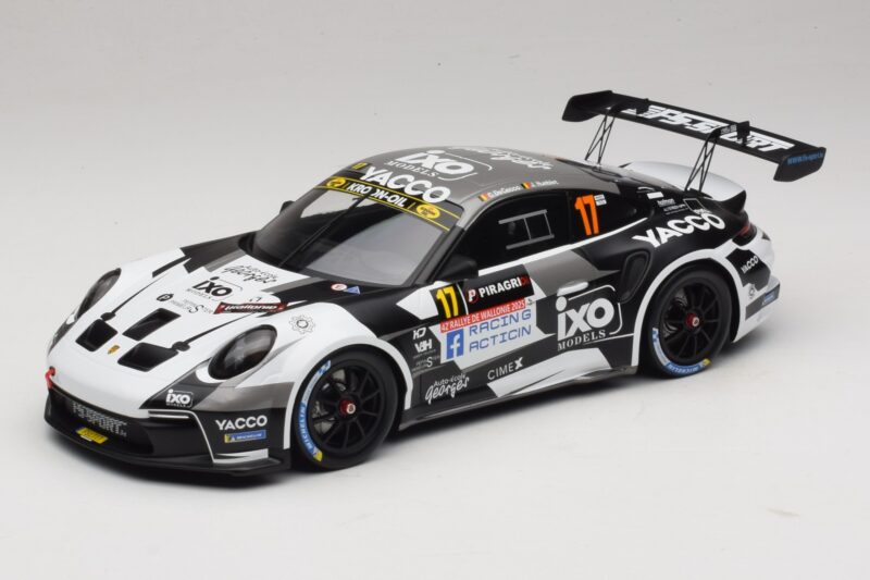 Porsche 911 992 Rally GT #17 C. De Cecco / J. Humblet Rallye de Wallonie 2025 IXO 1:18 18RMC255 Metalas