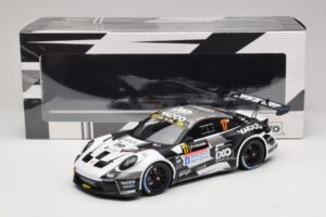 Porsche 911 992 Rally GT #17 C. De Cecco / J. Humblet Rallye de Wallonie 2025 IXO 1:18 18RMC255 Metalas - nuotrauka 6 iš 6