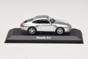 Porsche 911 993 Sidabrinis Maxichamps 1:43 940063001 Metalas