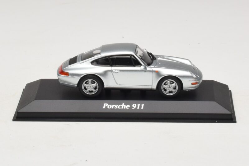 Porsche 911 993 Sidabrinis Maxichamps 1:43 940063001 Metalas