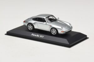 Porsche 911 993 Sidabrinis Maxichamps 1:43 940063001 Metalas - nuotrauka 3 iš 5
