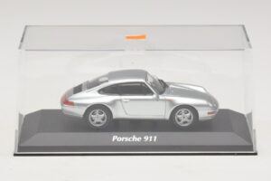 Porsche 911 993 Sidabrinis Maxichamps 1:43 940063001 Metalas - nuotrauka 4 iš 5