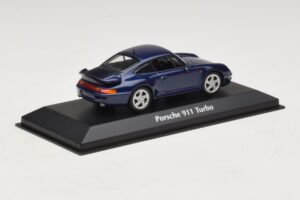 Porsche 911 993 Turbo Blue Metallic Maxichamps 1:43 940069201 Metalas - nuotrauka 2 iš 5
