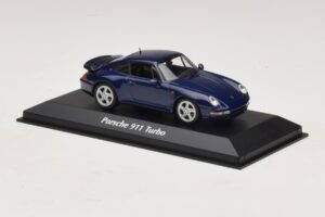 Porsche 911 993 Turbo Blue Metallic Maxichamps 1:43 940069201 Metalas - nuotrauka 3 iš 5
