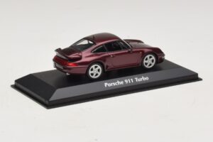 Porsche 911 993 Turbo Raudona Metalik Maxichamps 1:43 940069200 Metalas - nuotrauka 2 iš 5