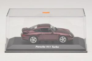 Porsche 911 993 Turbo Raudona Metalik Maxichamps 1:43 940069200 Metalas - nuotrauka 4 iš 5