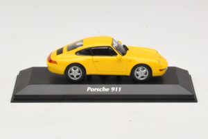 Porsche 911 993 Geltonas Maxichamps 1:43 940063000 Metalas