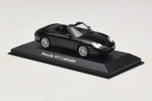 Porsche 911 996 Kabrioletas Juoda Metalik Maxichamps 1:43 940061030 Metalas - nuotrauka 3 iš 5