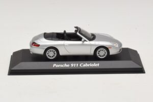 Porsche 911 996 Kabrioletas Sidabrinis Maxichamps 1:43 940061031 Metalas