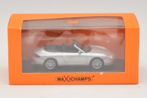 Porsche 911 996 Kabrioletas Sidabrinis Maxichamps 1:43 940061031 Metalas - nuotrauka 5 iš 5