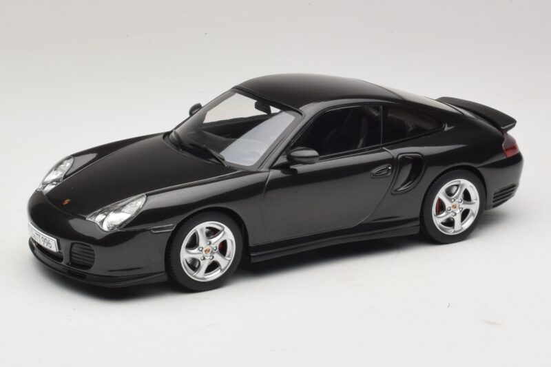 Porsche 911 996 Turbo Juoda Metalik KK-Scale 1:18 KKDC181472 Metalas
