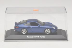 Porsche 911 996 Turbo Blue Metallic Maxichamps 1:43 940069301 Metalas - nuotrauka 4 iš 5
