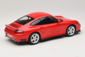 Porsche 911 996 Turbo Raudonas KK-Scale 1:18 KKDC181474 Metalas - nuotrauka 2 iš 6