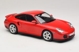 Porsche 911 996 Turbo Raudonas KK-Scale 1:18 KKDC181474 Metalas - nuotrauka 4 iš 6