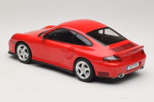 Porsche 911 996 Turbo Raudonas KK-Scale 1:18 KKDC181474 Metalas - nuotrauka 5 iš 6